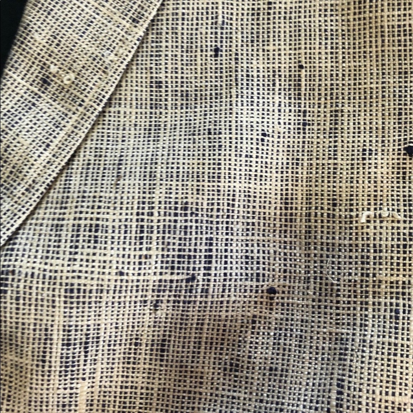 Clare Joseph Vintage Blue White Textured Blazer Womens 4 Small
