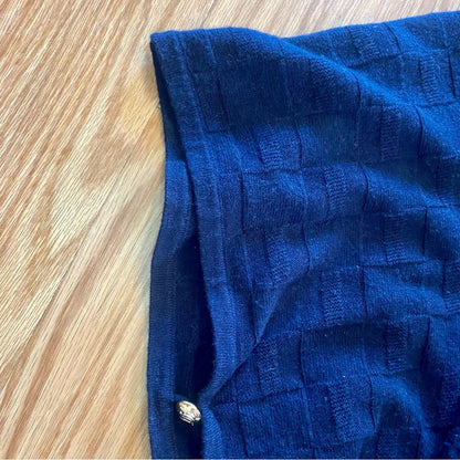 Draper James Blue Wool Cashmere Sweater Cardigan Womens Medium / Large