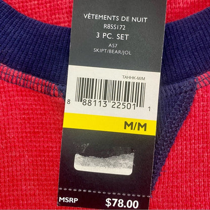 Tommy Hilfiger 1985 NYC Red Blue Thermal Shirt Top Womens Medium