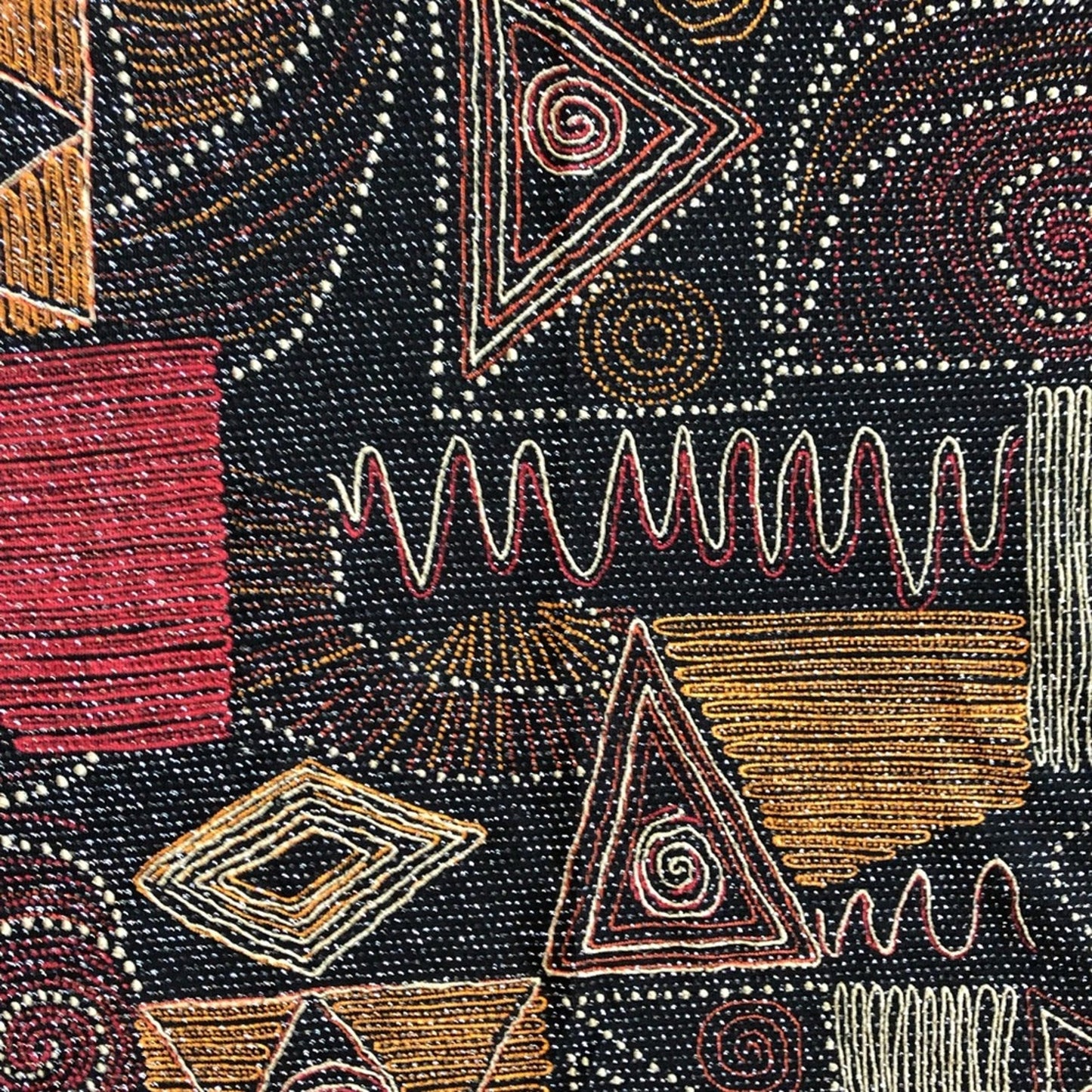 Hermann Lange Multicolor Black Red Beaded Blouse Womens 38 Small Medium
