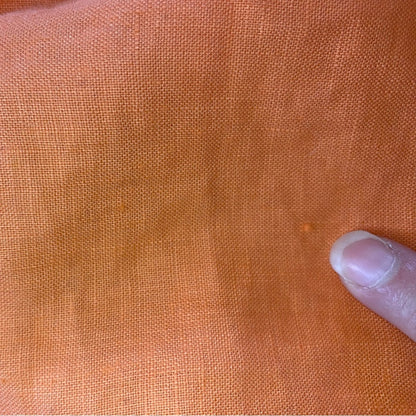 Lauren Ralph Lauren Orange Linen Button-up Shirt Top Blouse Womens 1x Plus Size