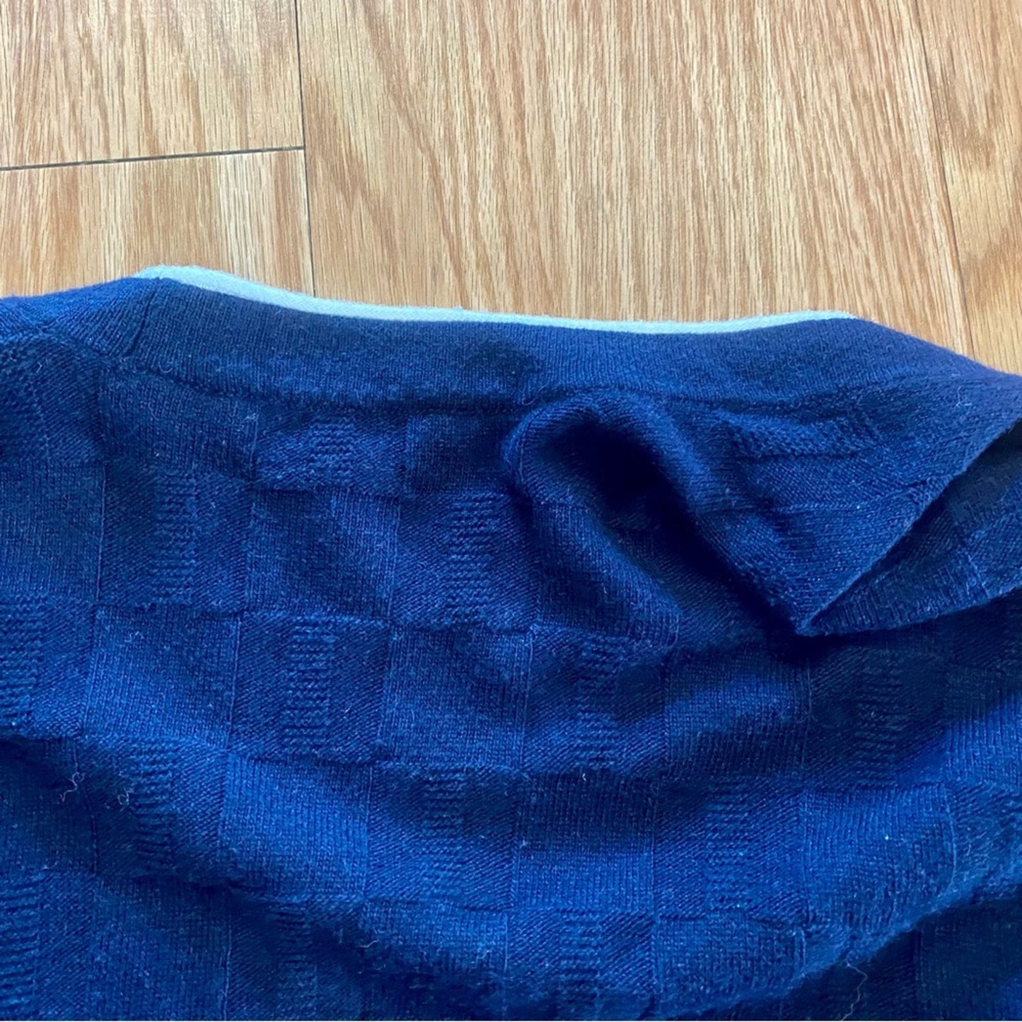Draper James Blue Wool Cashmere Sweater Cardigan Womens Medium / Large