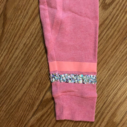 Victoria’s Secret Vintage Y2K Pink Sequin LOVE Hoodie Womens Small