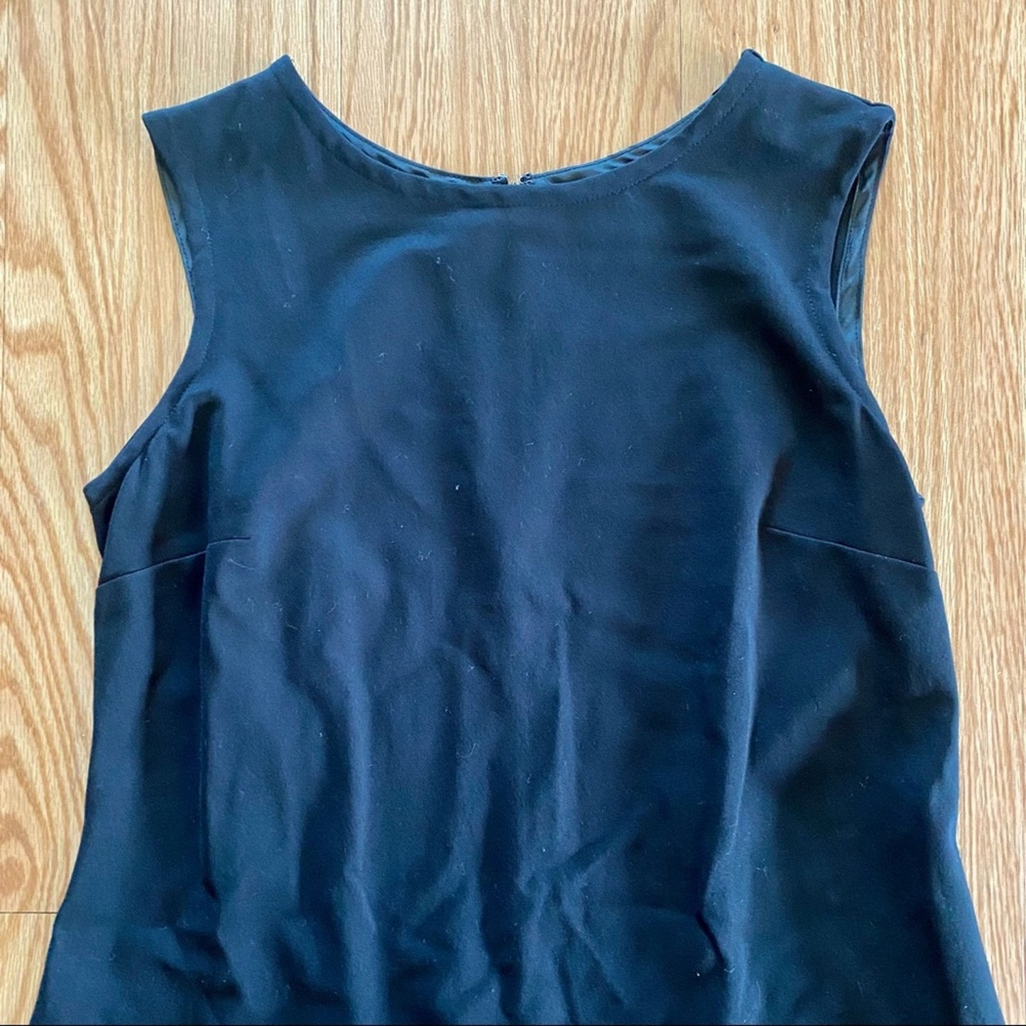 Taylor Black Ruffle A-Line Midi Dress Womens 12